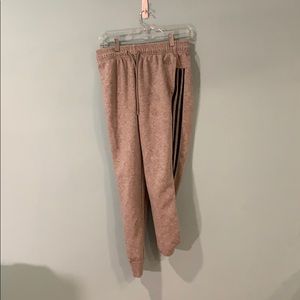 Grey and black adidas joggers sweatpants